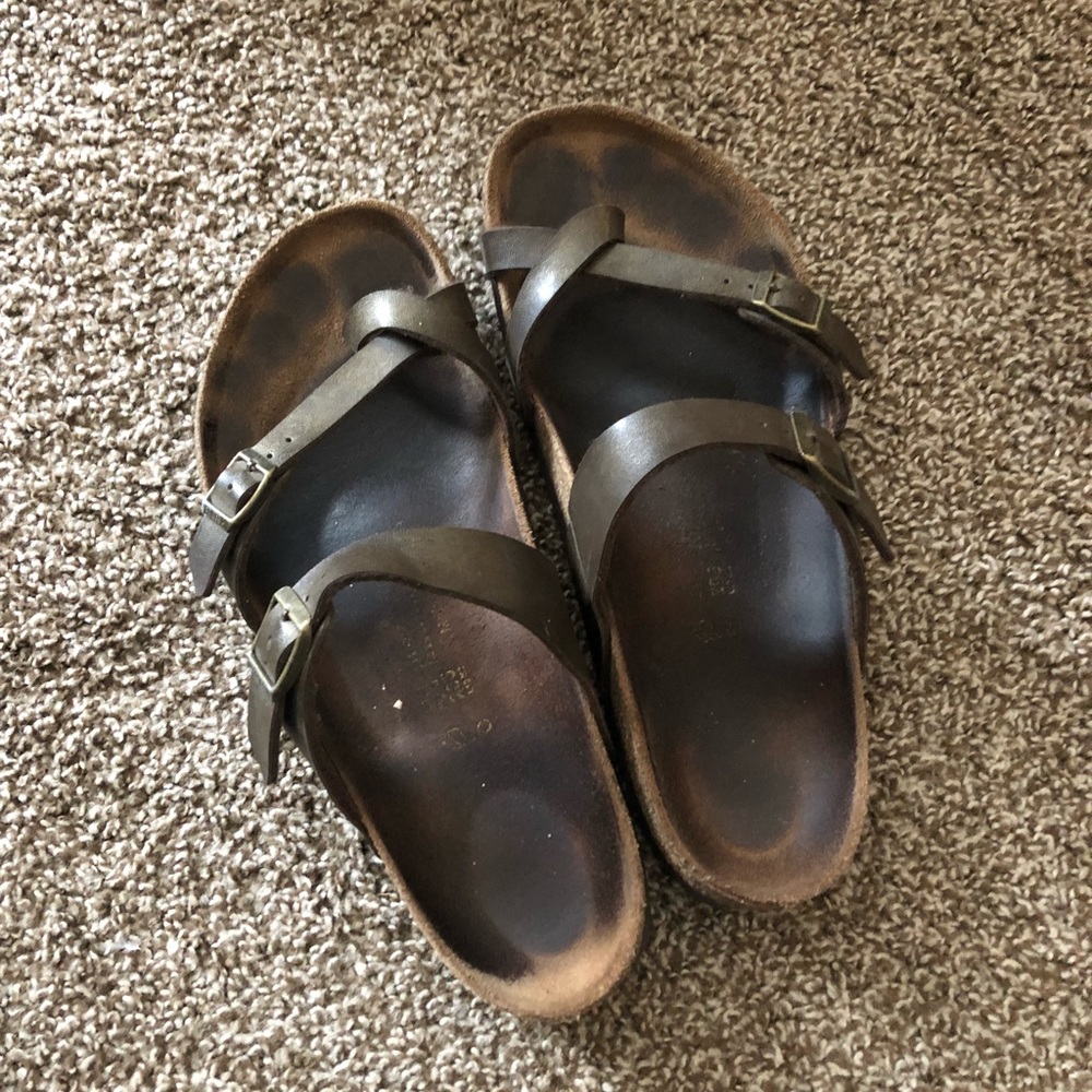 Bronze Worn Birkenstocks